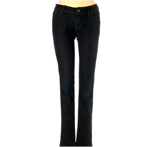 Genetic denim 24 dark denim blue wash low rise skinny cut jeans